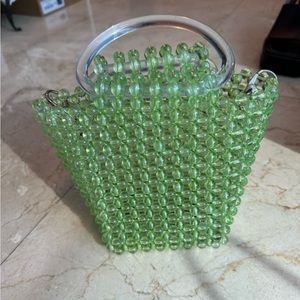 Green bead bag